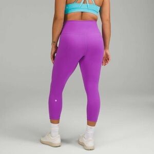 Lululemon Wunder Train High-Rise Crop 23” Moonlit Magenta Size 8